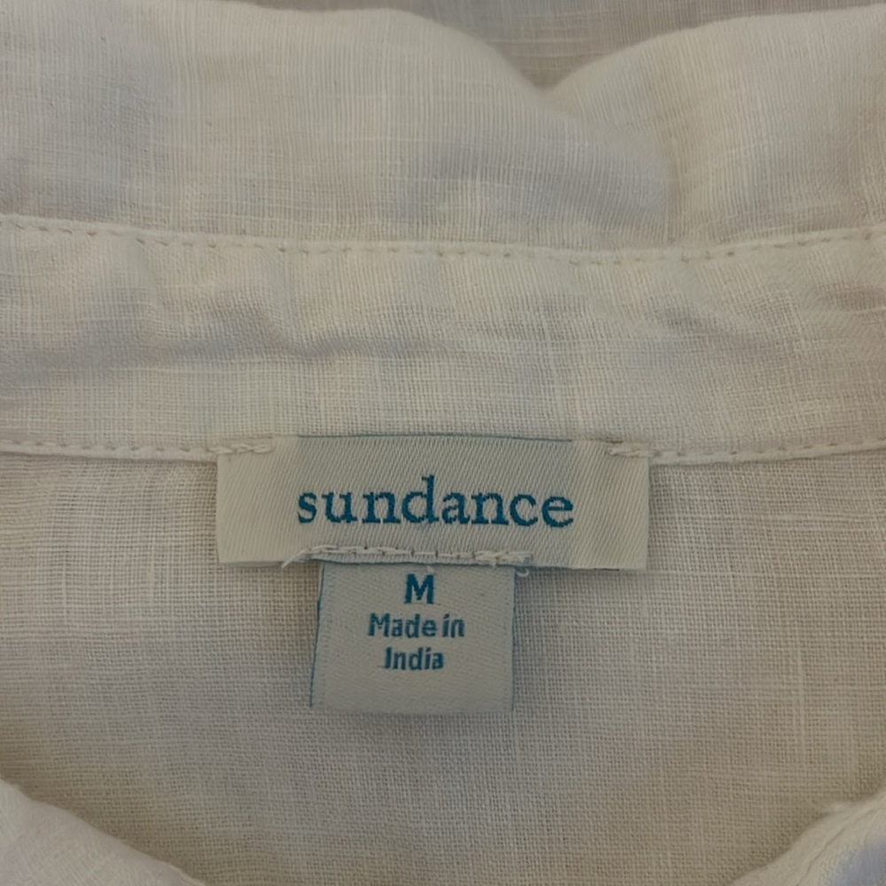 Sundance 100% Linen Long sleeved tunic. Medium - Picture 5 of 6